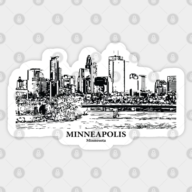 Minneapolis - Minnesota Sticker by Lakeric